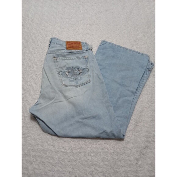 Lucky Brand by Gene Montesano Women's 10/30 Crop Blue Light Denim Jeans - Picture 1 of 15